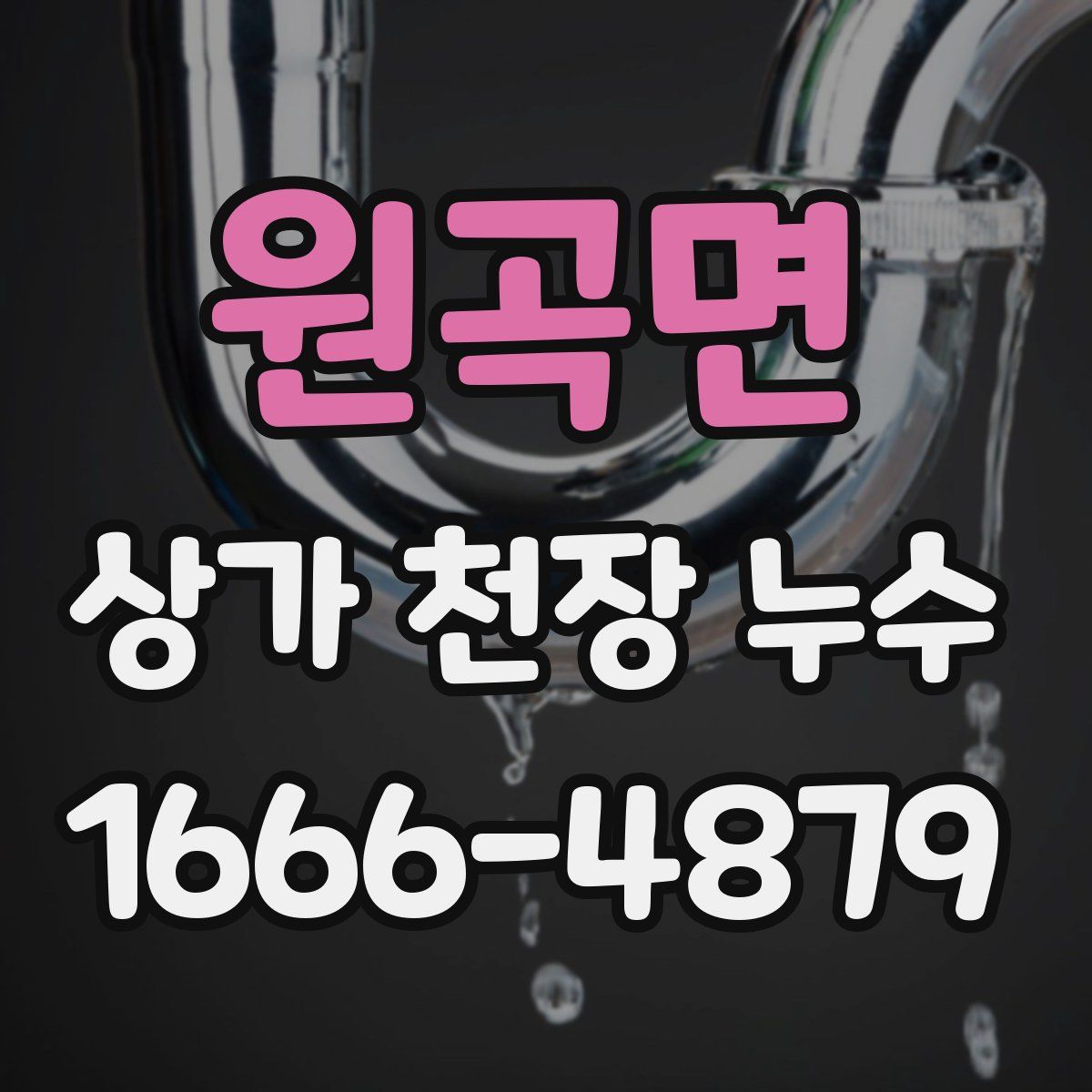 원곡면 상가 천장 누수