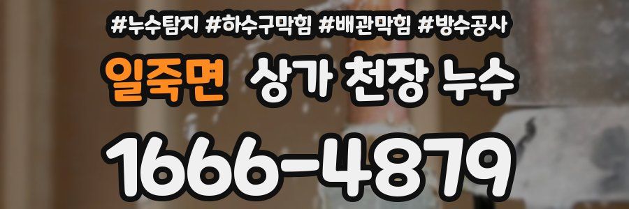 일죽면 상가 천장 누수