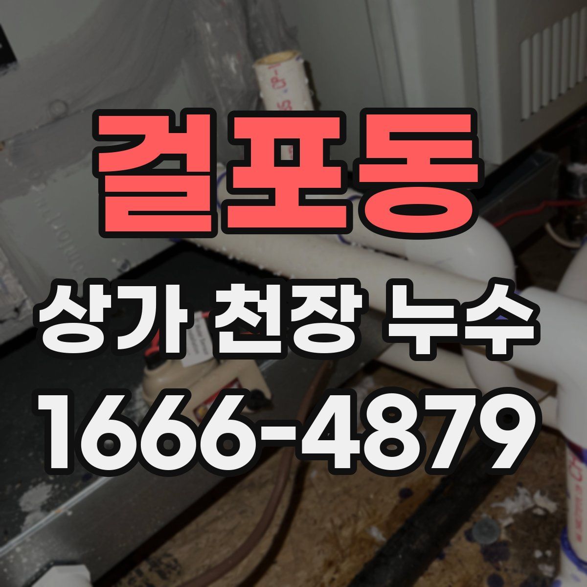 걸포동 상가 천장 누수