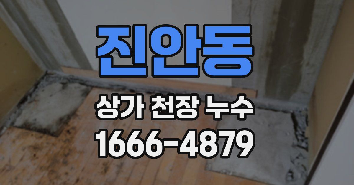 진안동 상가 천장 누수