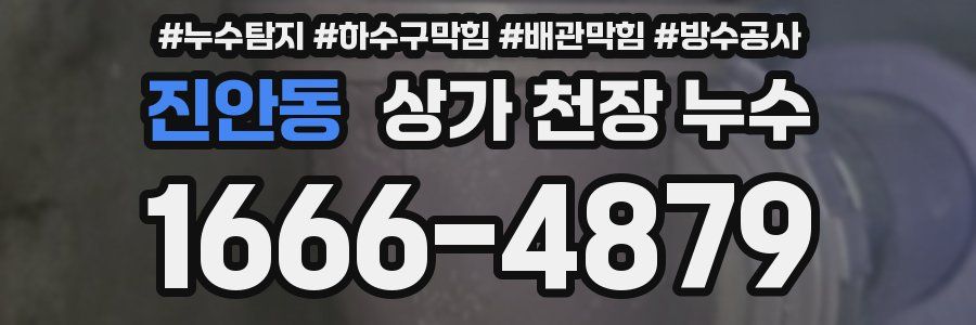 진안동 상가 천장 누수
