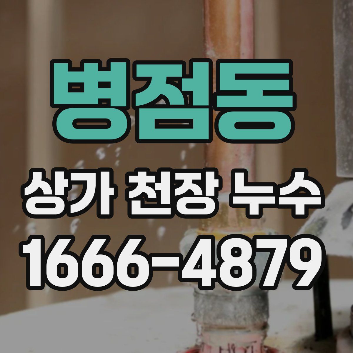 병점동 상가 천장 누수