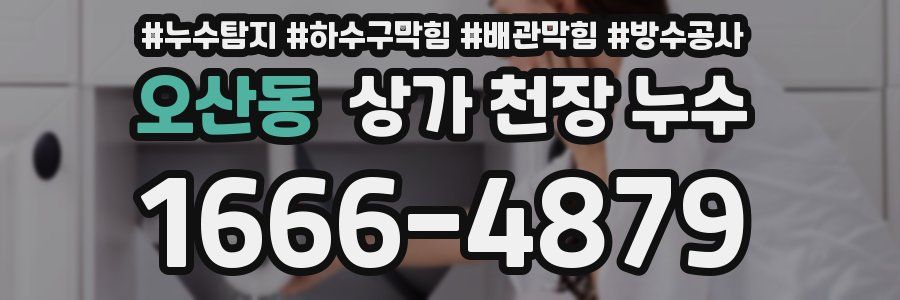 오산동 상가 천장 누수
