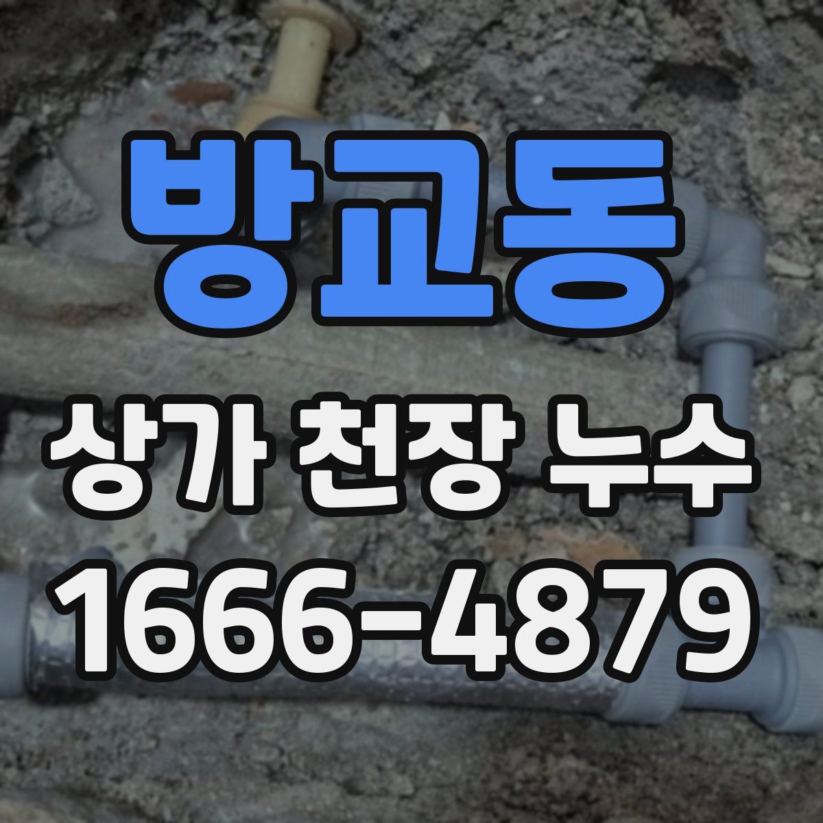방교동 상가 천장 누수
