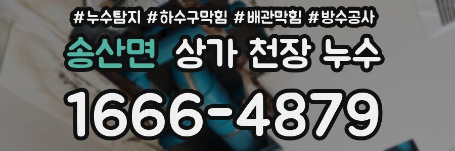 송산면 상가 천장 누수