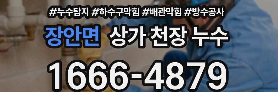 장안면 상가 천장 누수