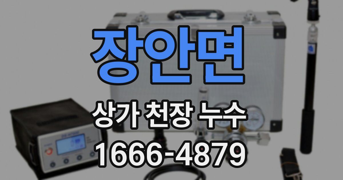 장안면 상가 천장 누수