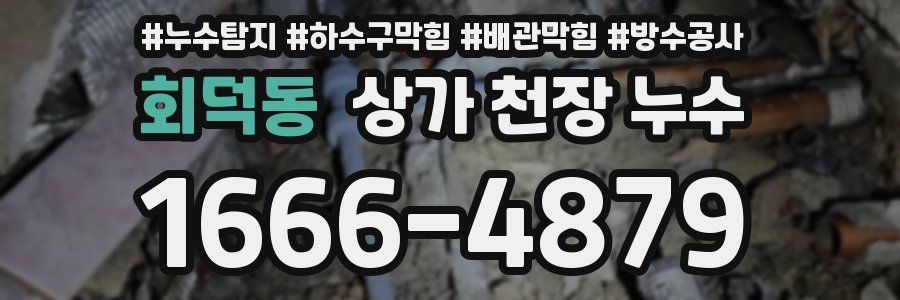 회덕동 상가 천장 누수