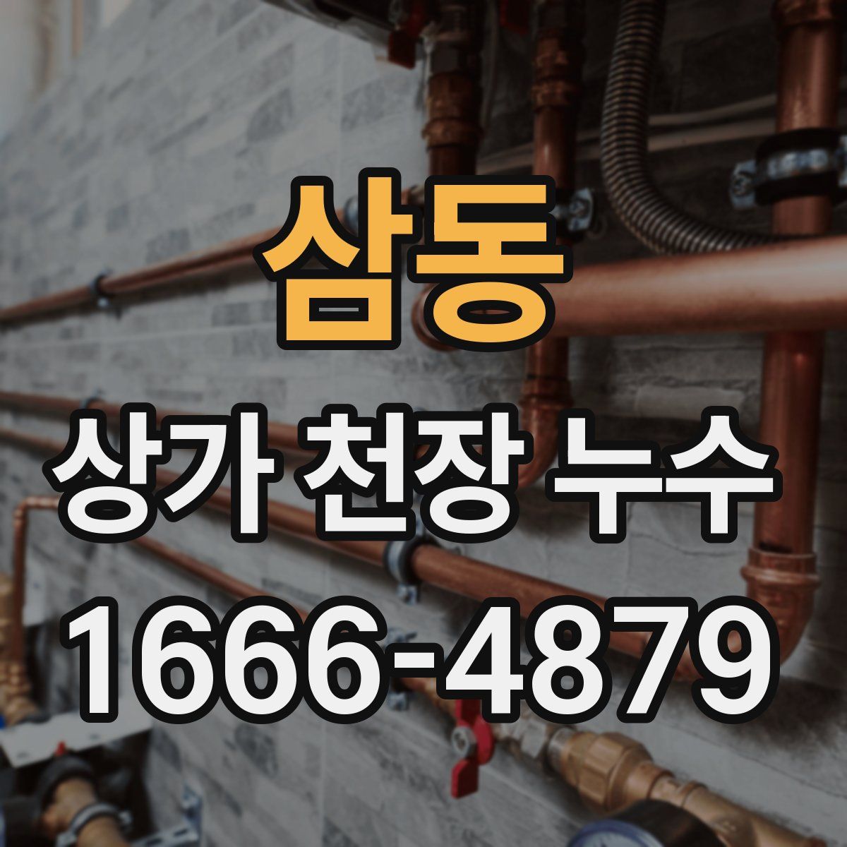 삼동 상가 천장 누수