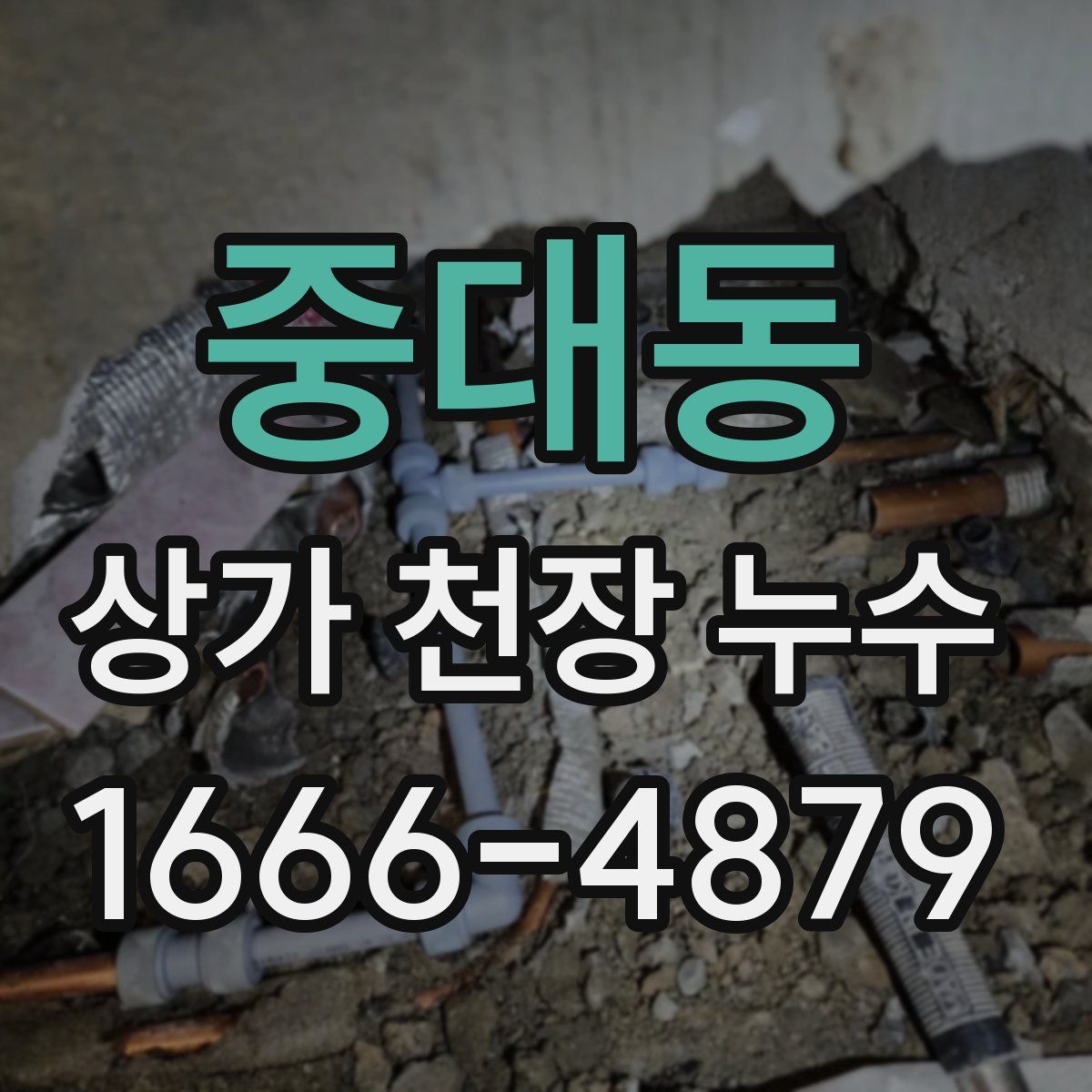 중대동 상가 천장 누수