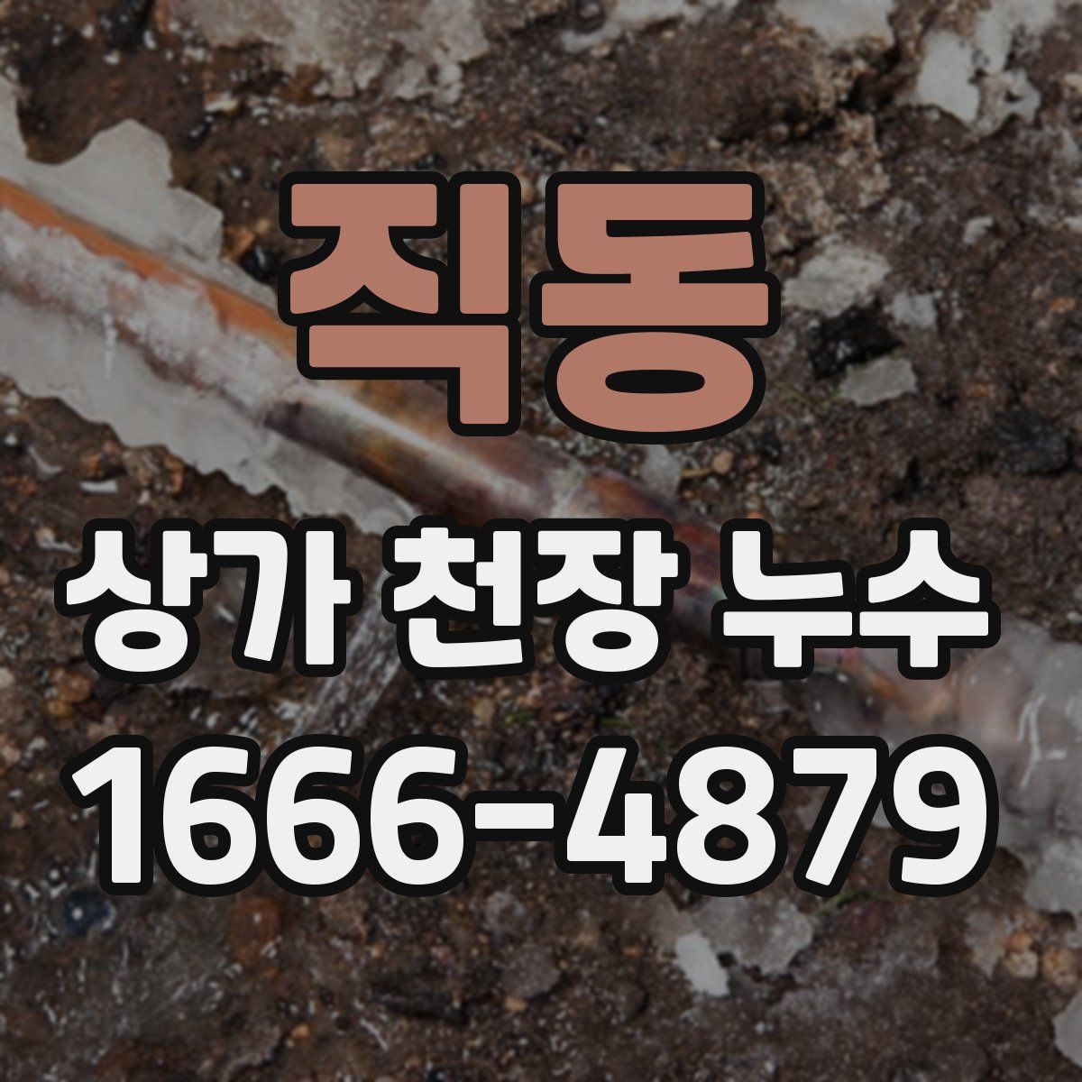 직동 상가 천장 누수