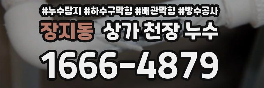 장지동 상가 천장 누수