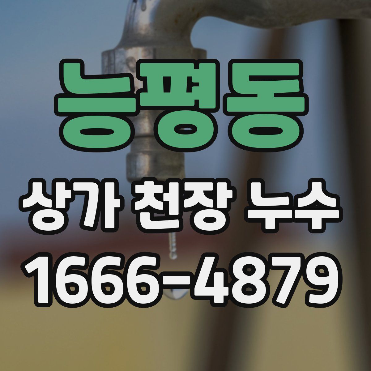 능평동 상가 천장 누수