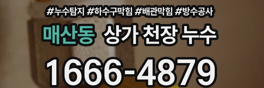 매산동 상가 천장 누수