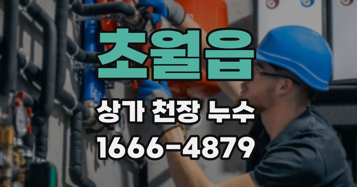초월읍 상가 천장 누수
