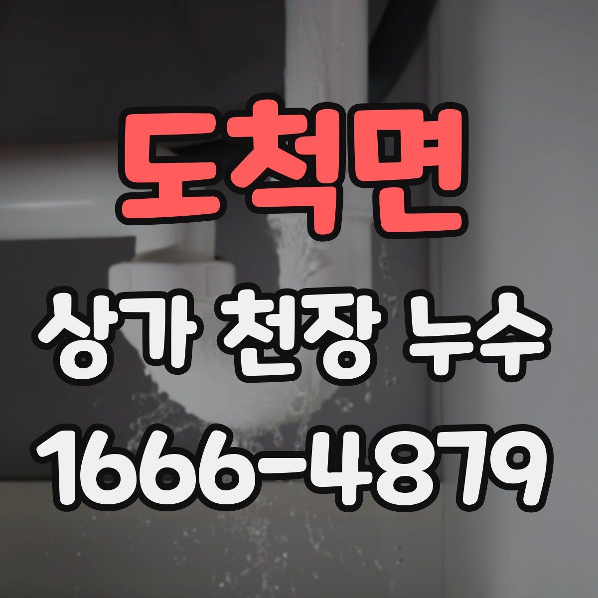 도척면 상가 천장 누수