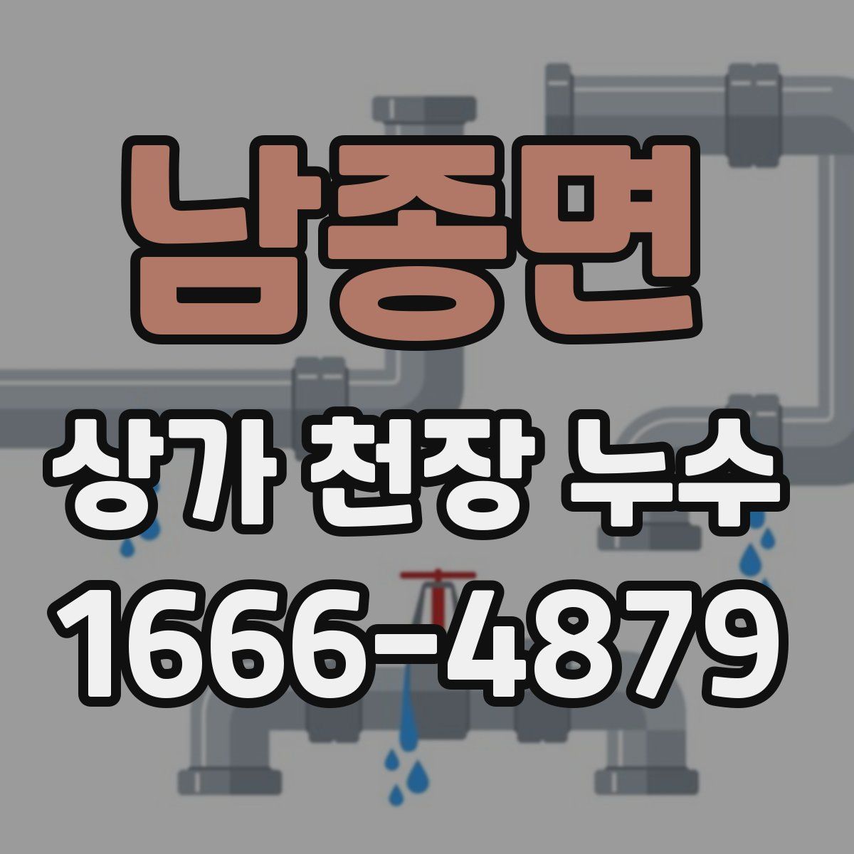남종면 상가 천장 누수
