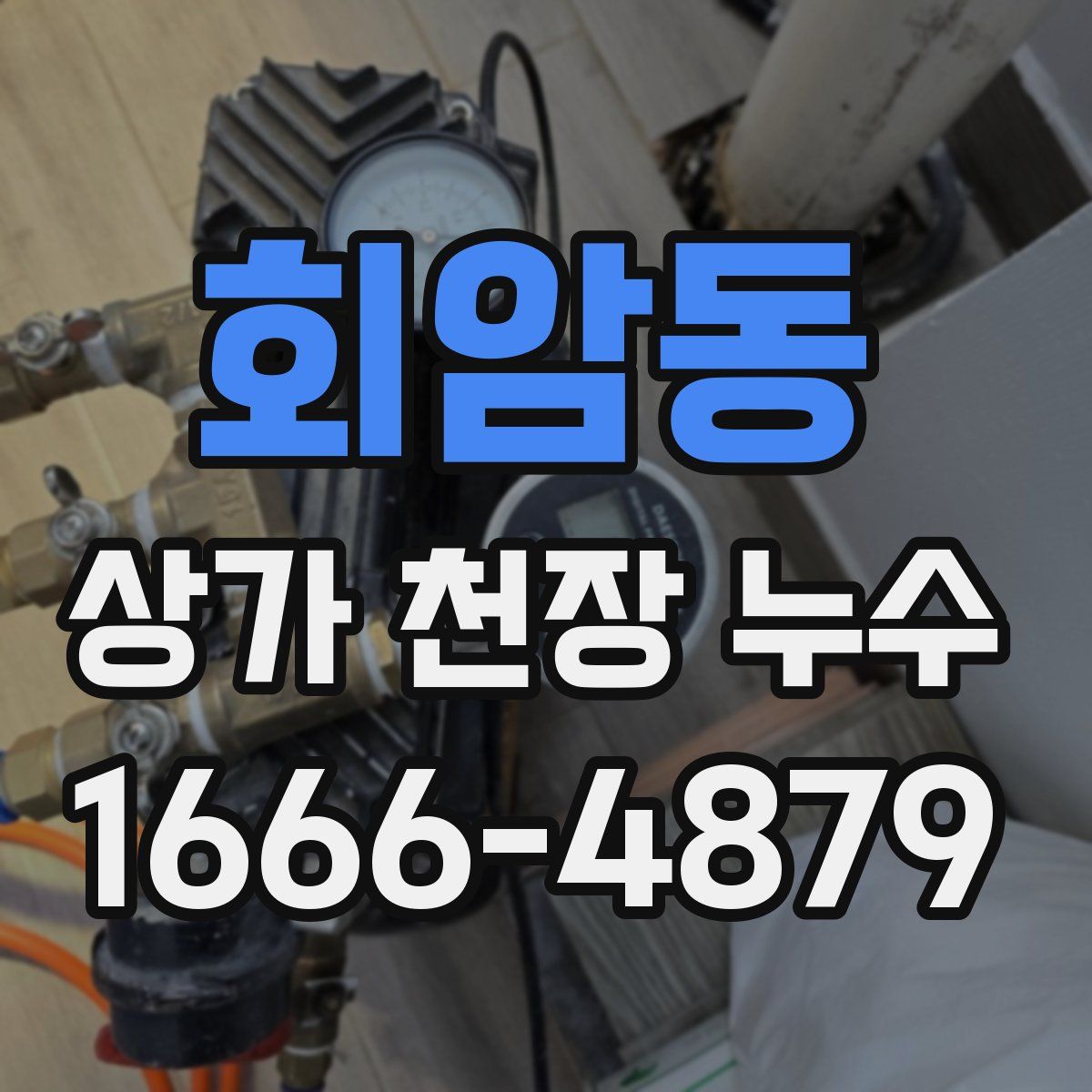 회암동 상가 천장 누수
