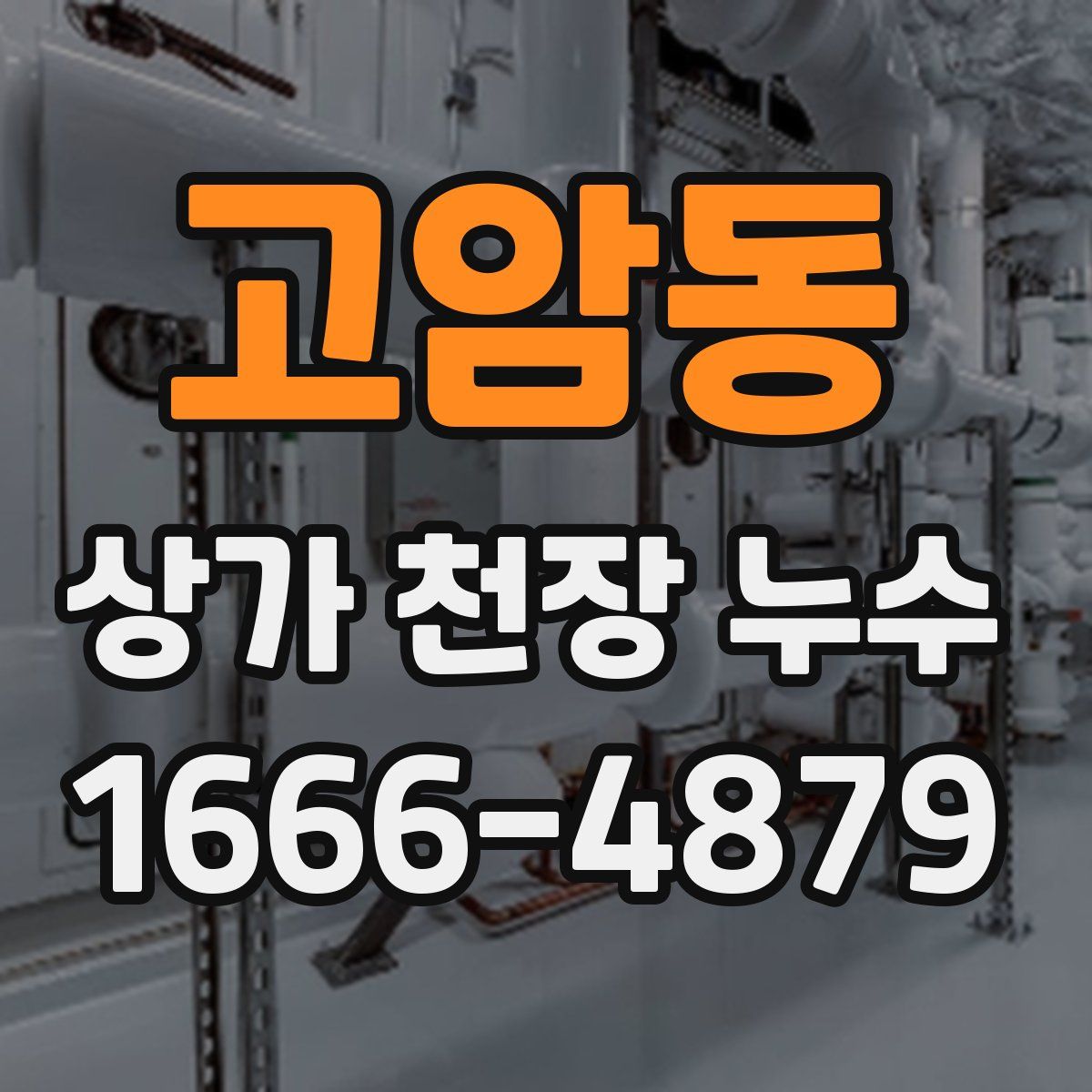 고암동 상가 천장 누수