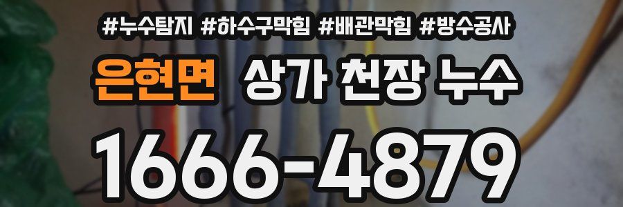 은현면 상가 천장 누수