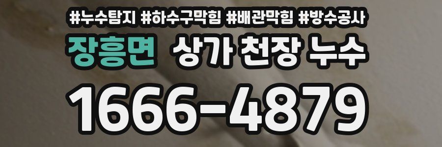장흥면 상가 천장 누수