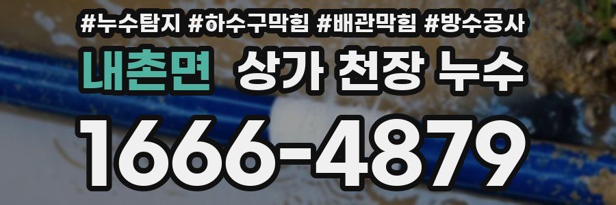 내촌면 상가 천장 누수