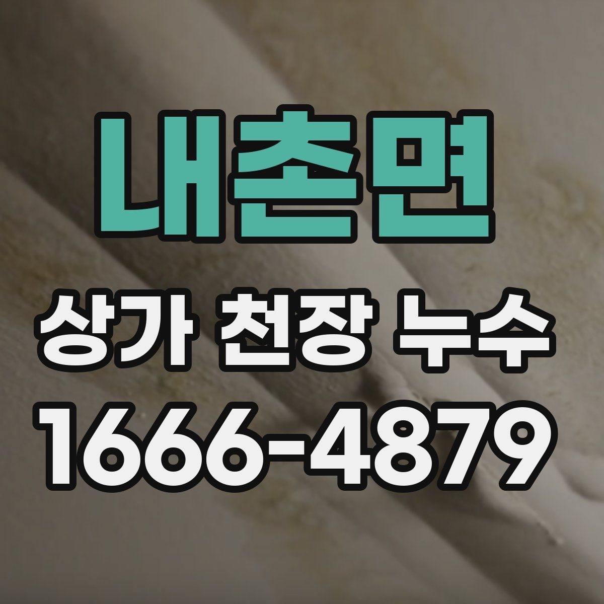 내촌면 상가 천장 누수