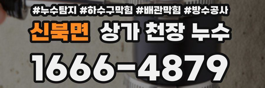 신북면 상가 천장 누수