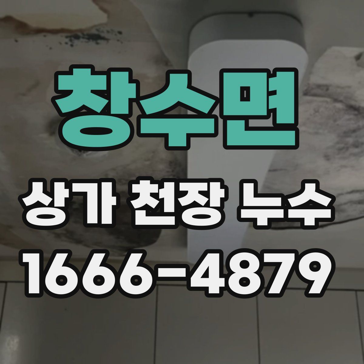 창수면 상가 천장 누수
