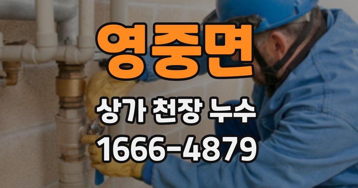 영중면 상가 천장 누수