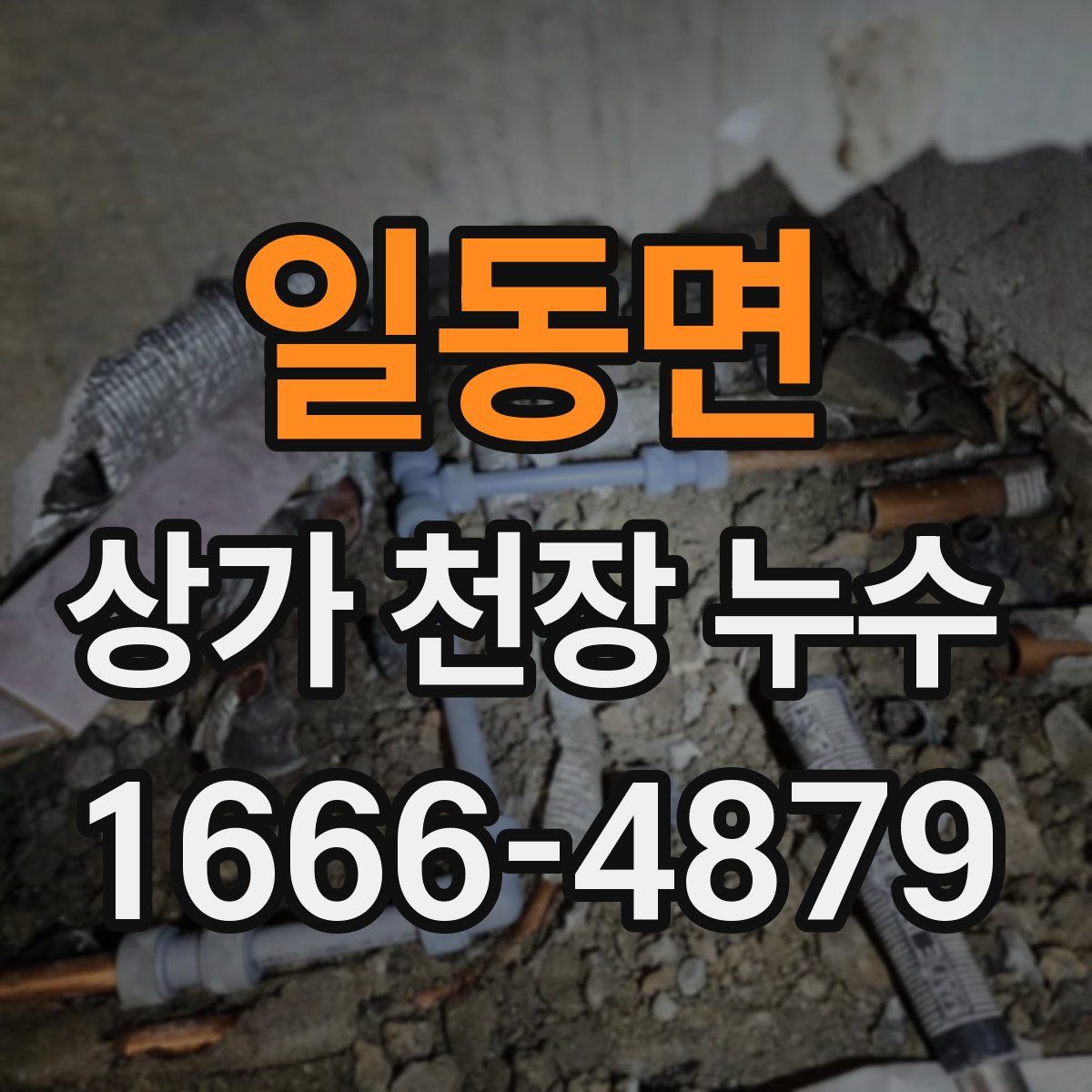 일동면 상가 천장 누수