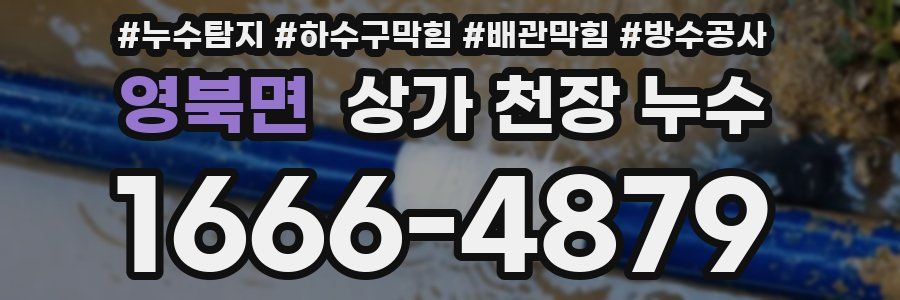 영북면 상가 천장 누수