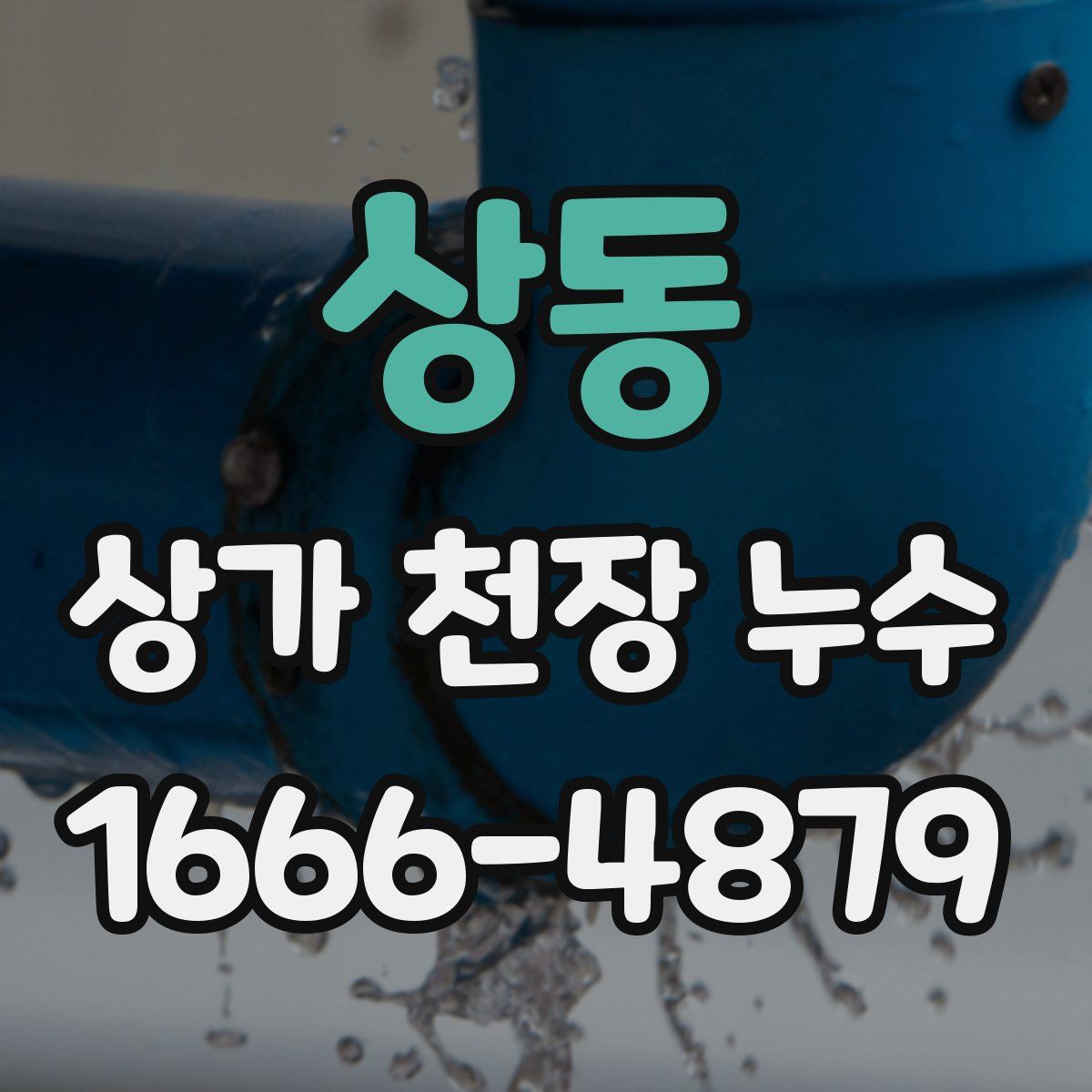 상동 상가 천장 누수