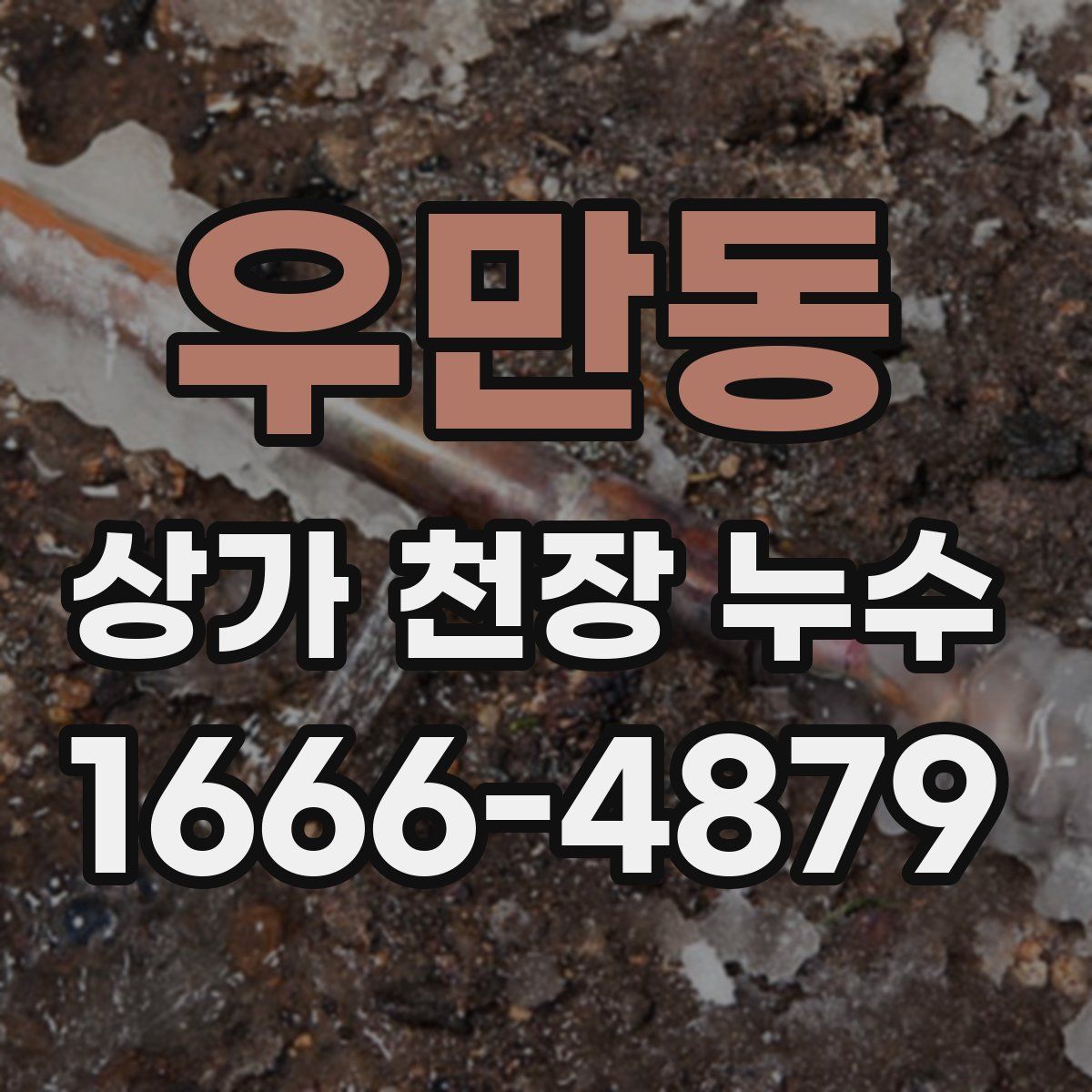 우만동 상가 천장 누수