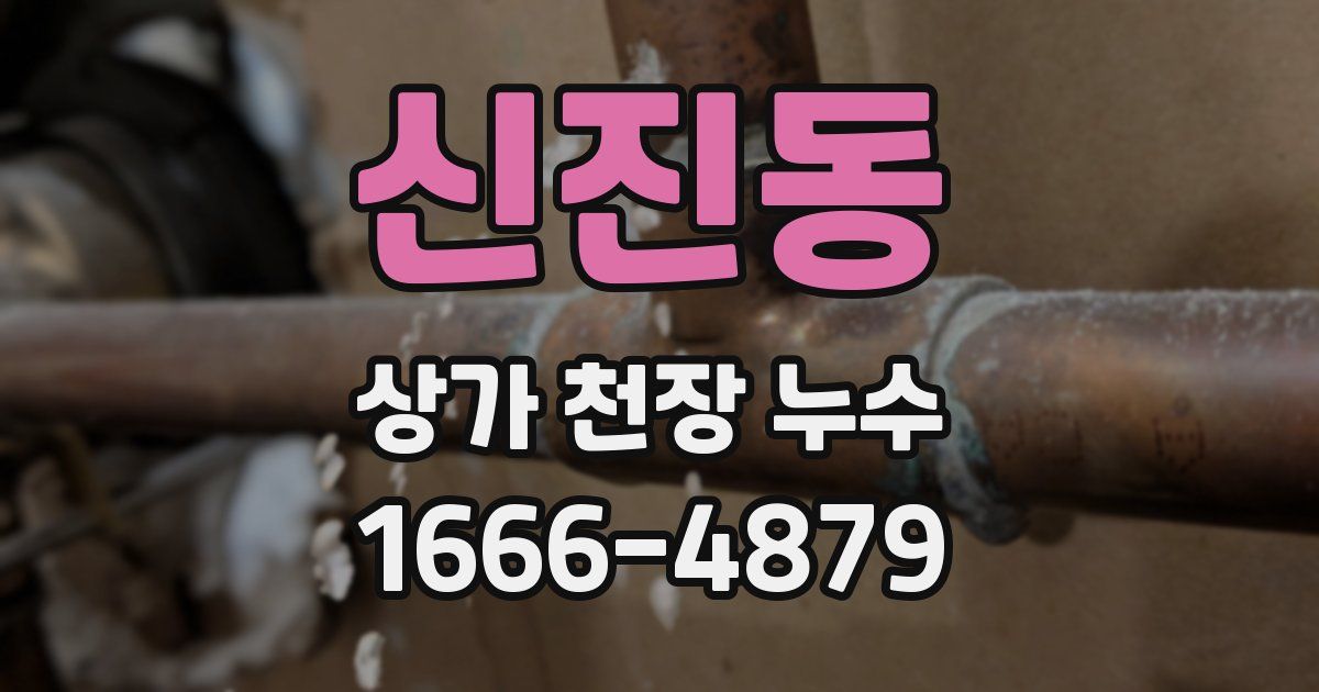 신진동 상가 천장 누수