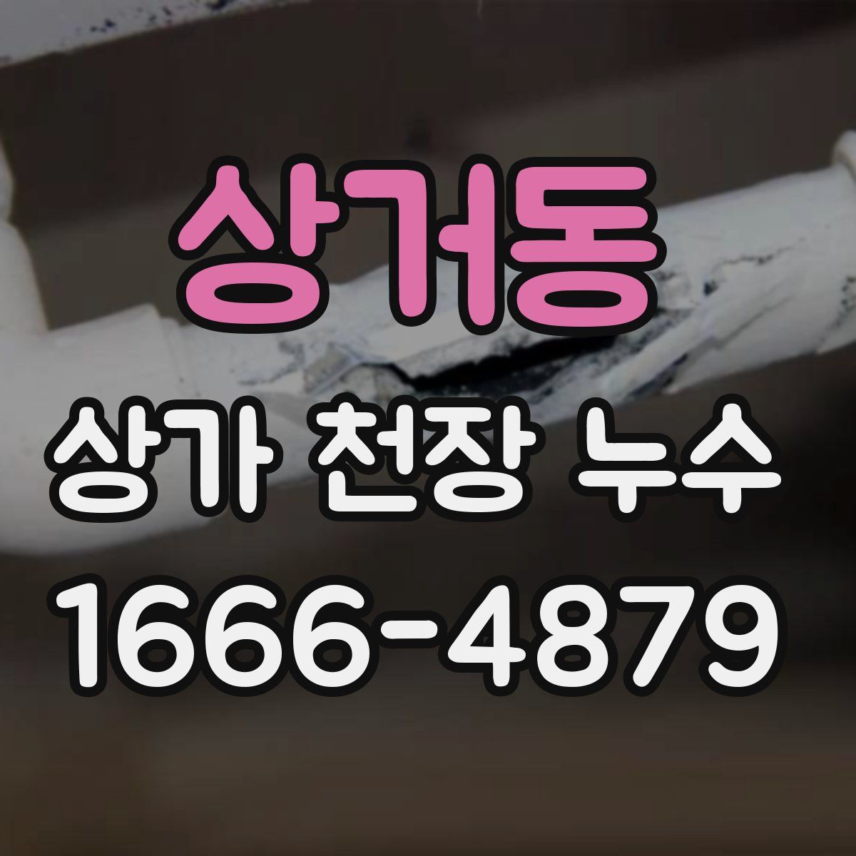 상거동 상가 천장 누수