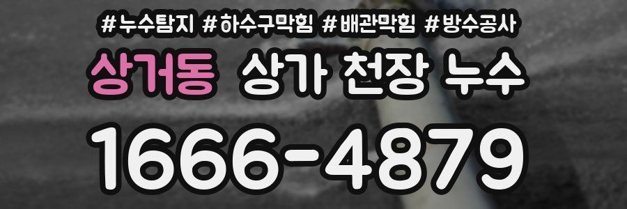 상거동 상가 천장 누수