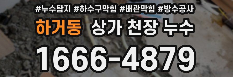 하거동 상가 천장 누수