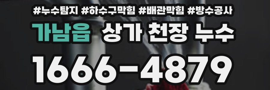 가남읍 상가 천장 누수