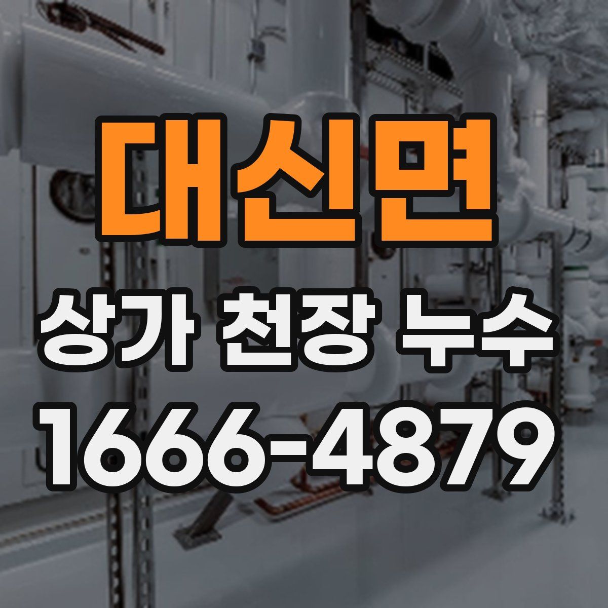 대신면 상가 천장 누수