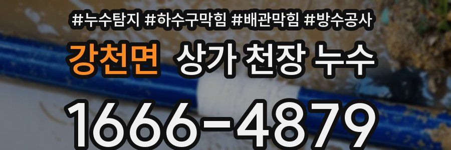 강천면 상가 천장 누수