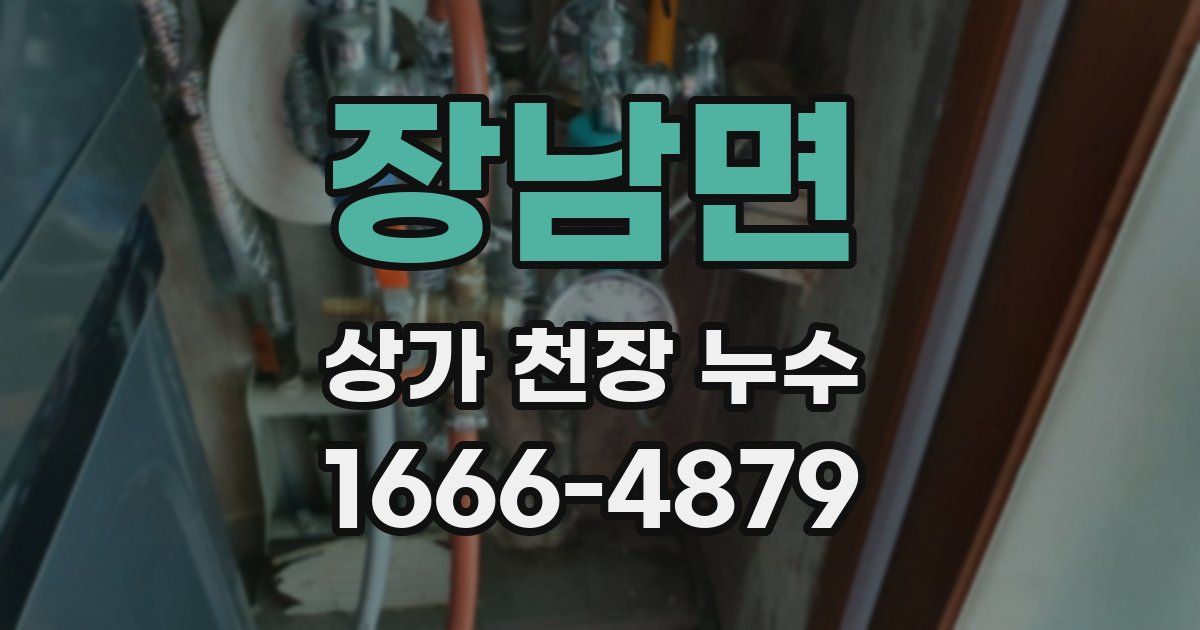 장남면 상가 천장 누수