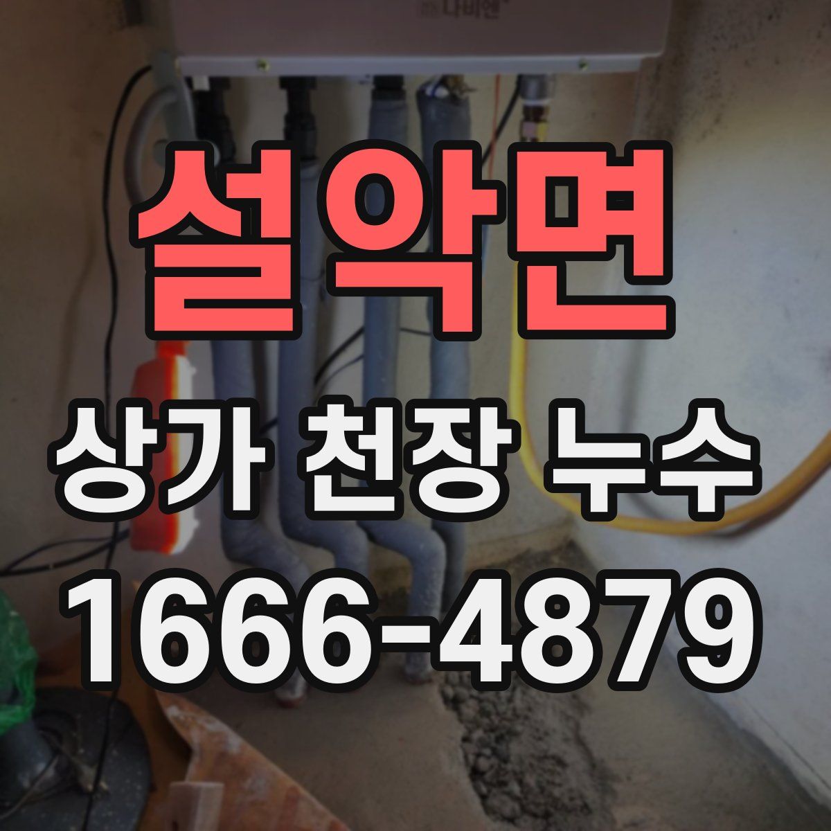 설악면 상가 천장 누수