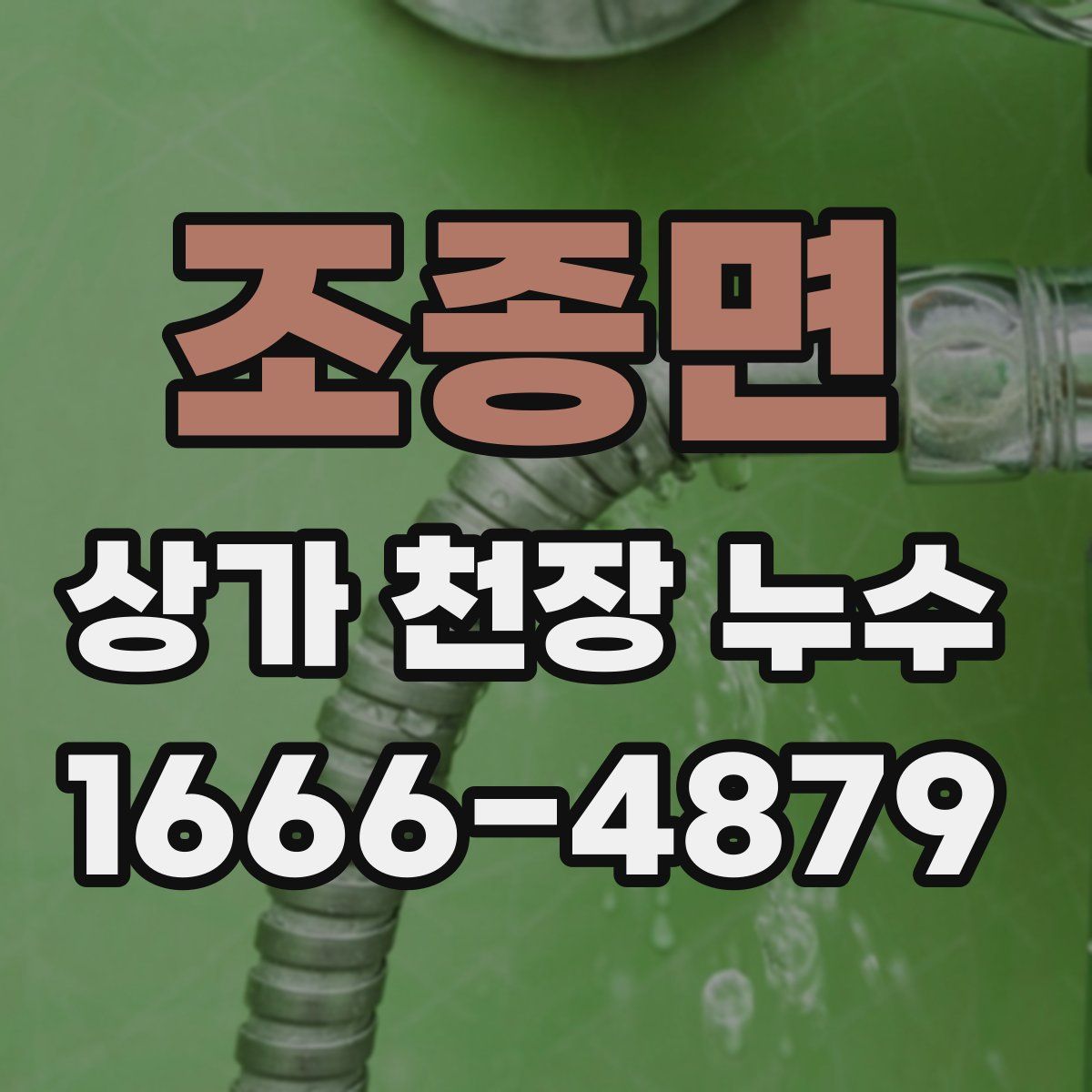 조종면 상가 천장 누수