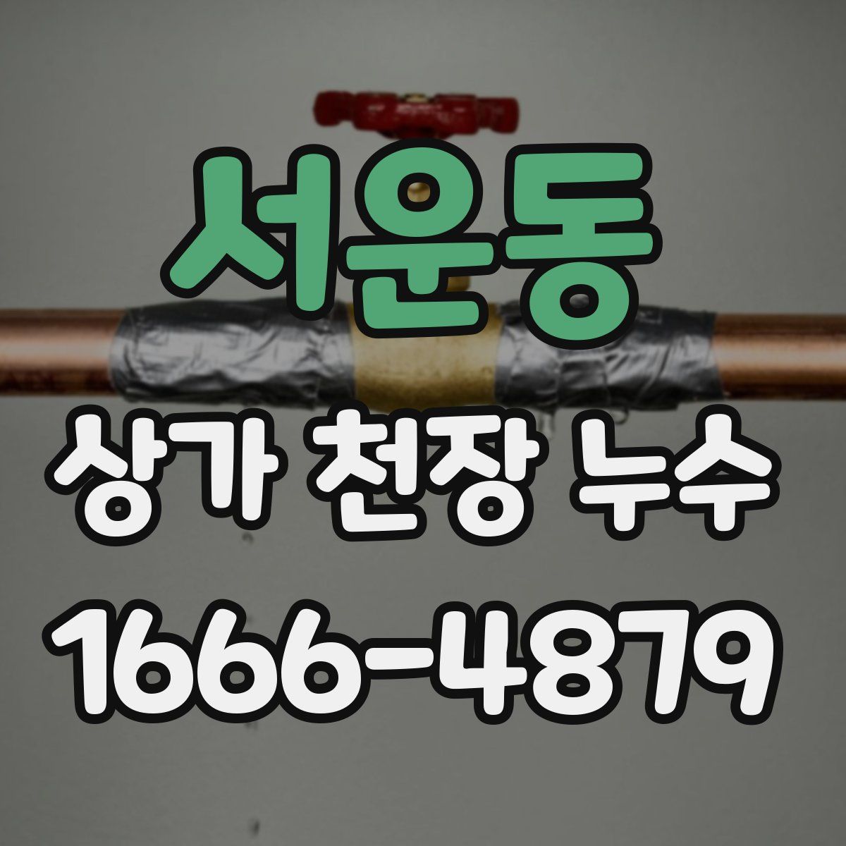 서운동 상가 천장 누수