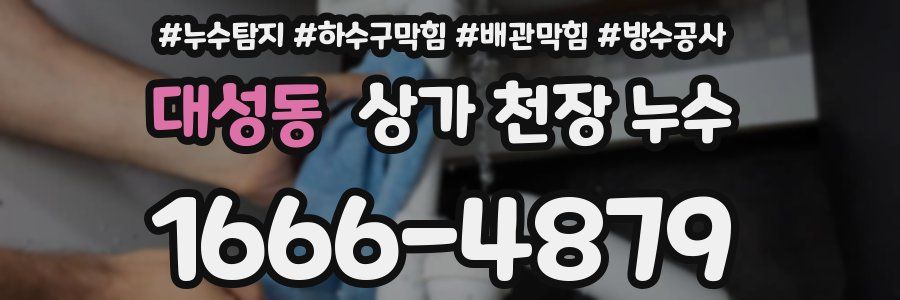 대성동 상가 천장 누수