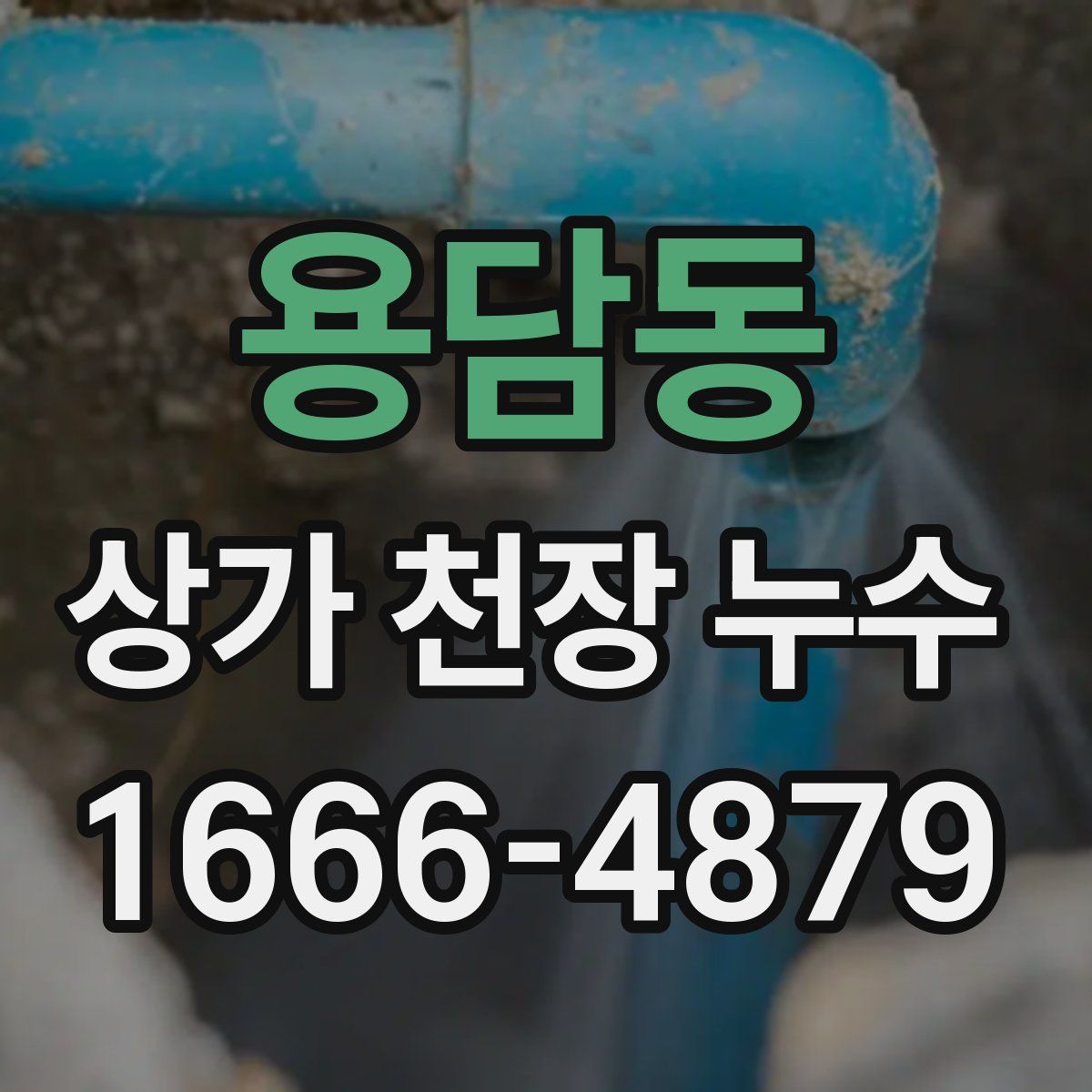 용담동 상가 천장 누수