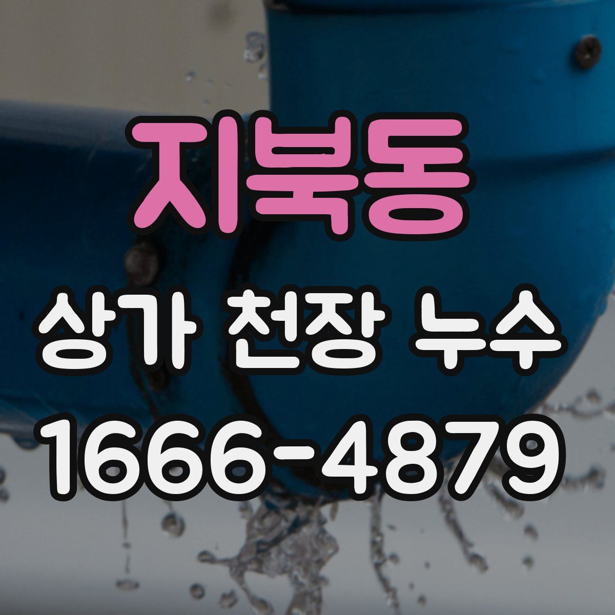지북동 상가 천장 누수
