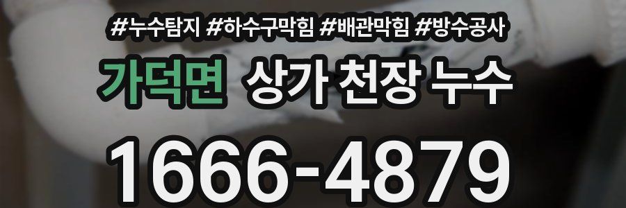 가덕면 상가 천장 누수