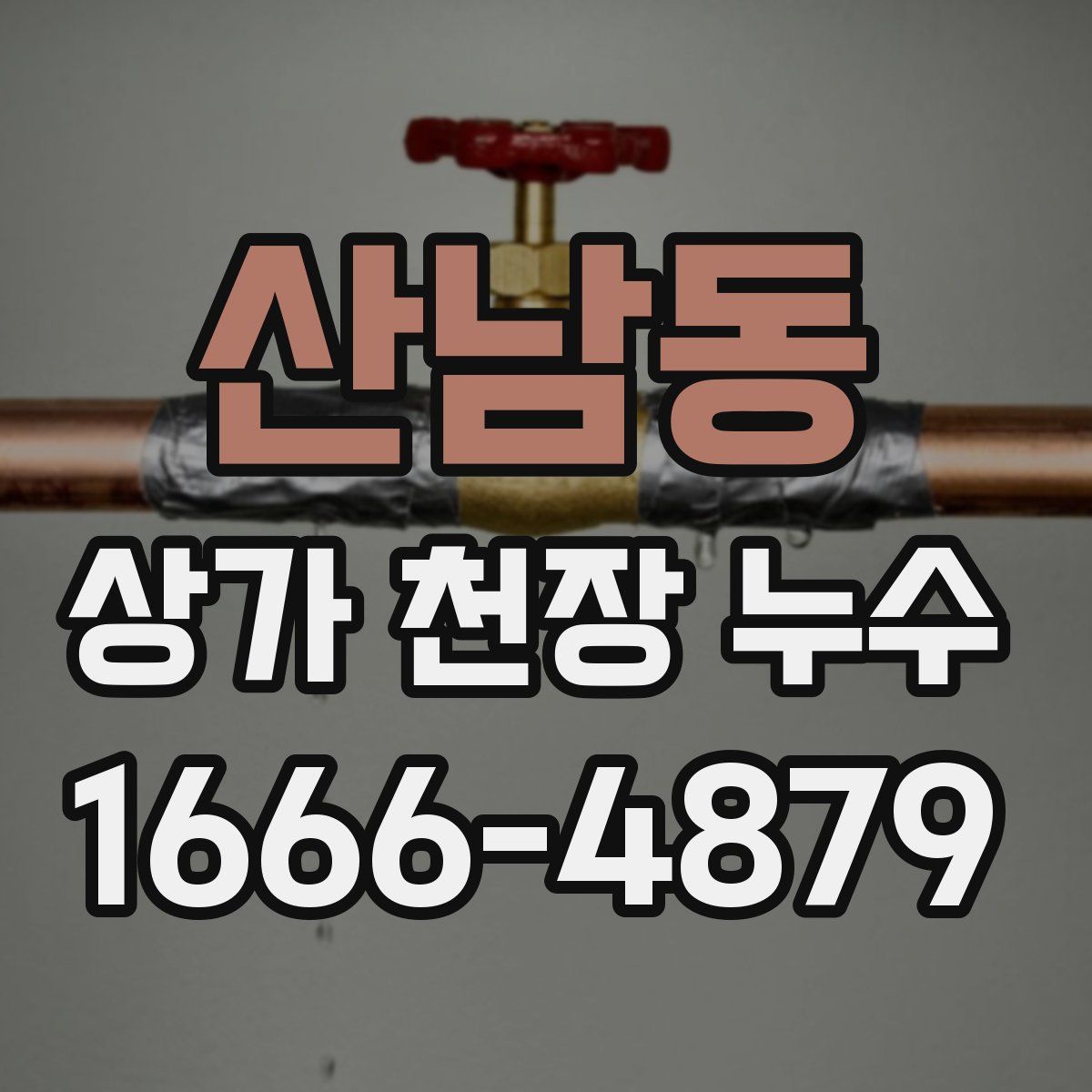 산남동 상가 천장 누수